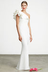 Ruffle One Shoulder Gown Style 3620 by Frascara at Jophiel 