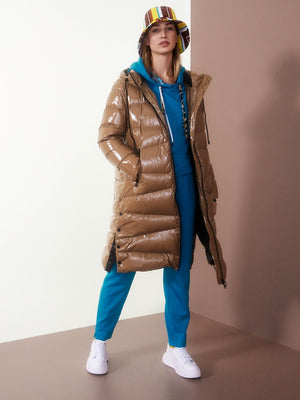 QUILTED COAT WITH HOOD