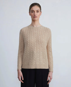 CASHMERE CABLE SWEATER