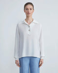 FINESSE CREPE COLLARED BLOUSE