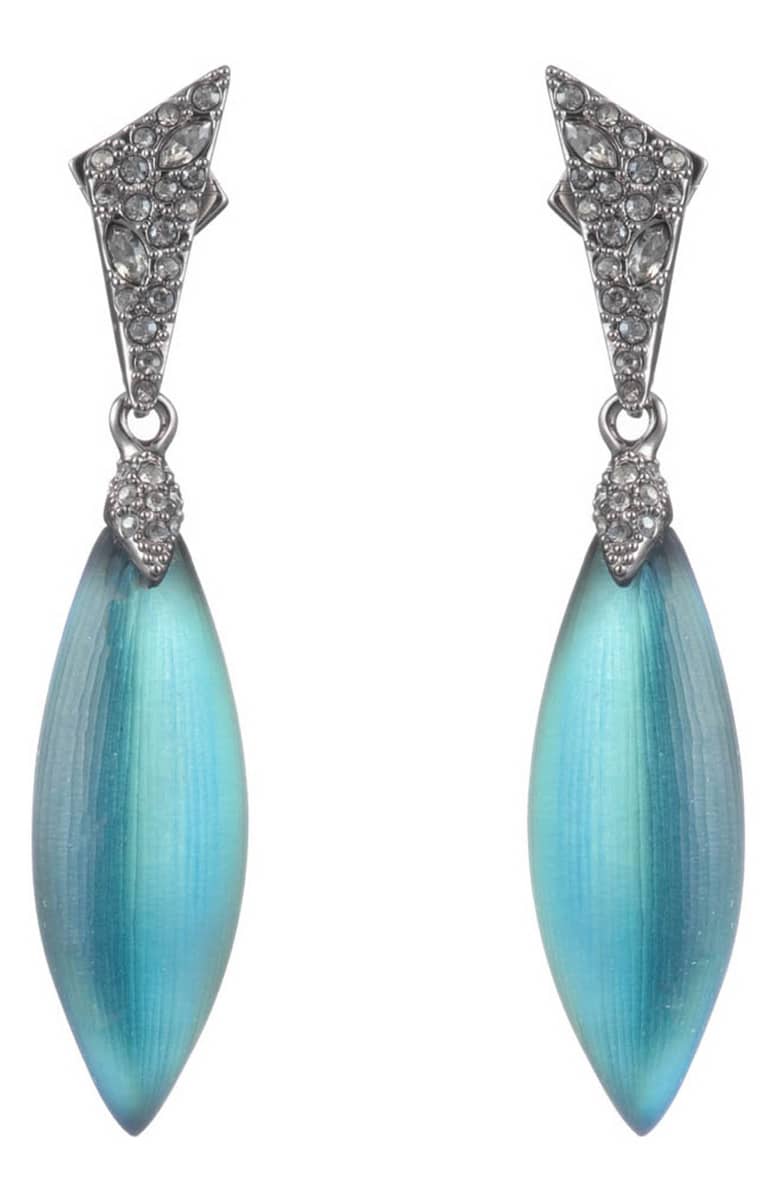 Crystal Encrusted Dangling Post Earring by Alexis Bittar at Jophiel