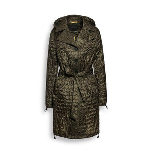 Quilted Trench Coat by Creenstone at Jophiel