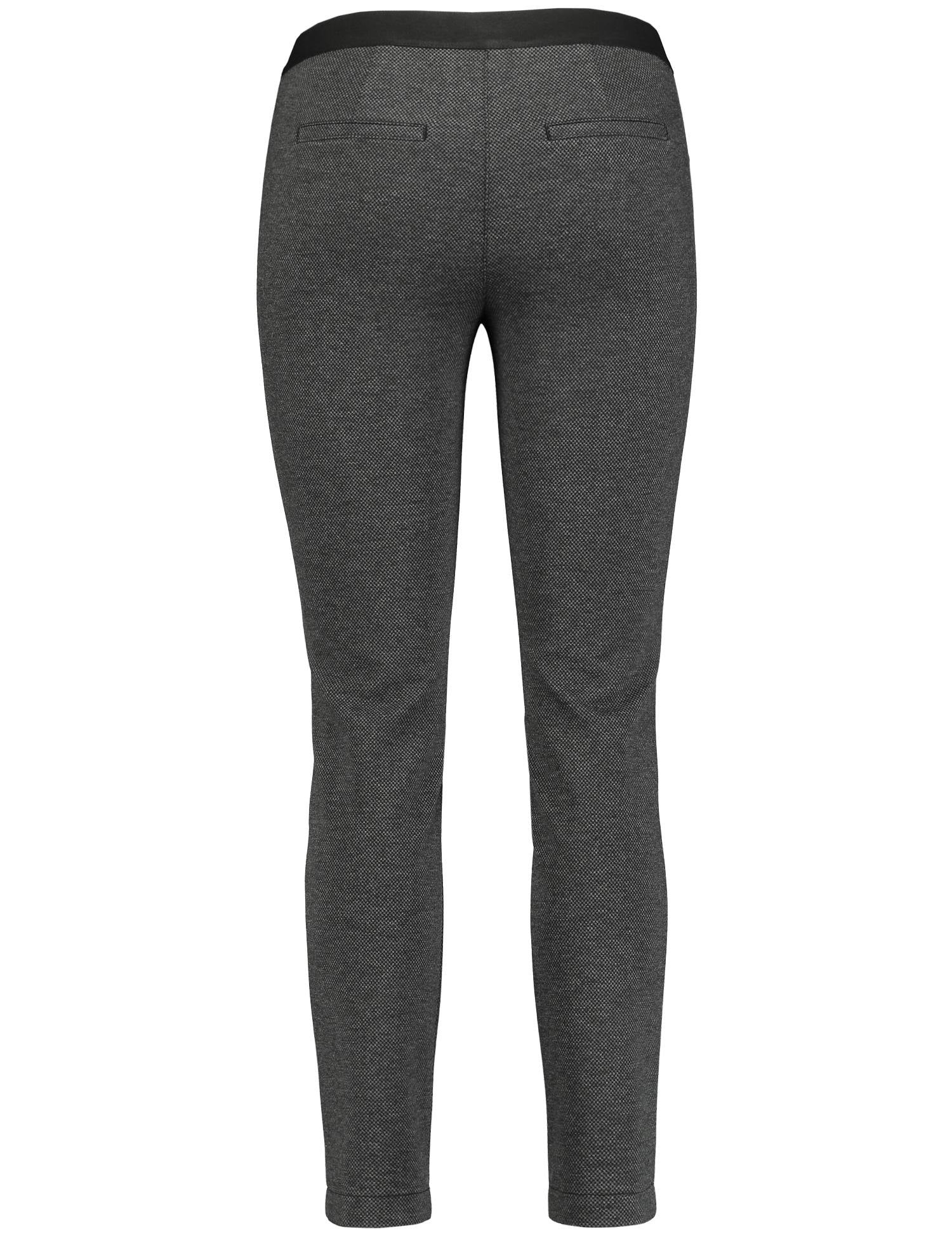 Two-Tone Texture Trousers by Gerry Weber at Jophiel