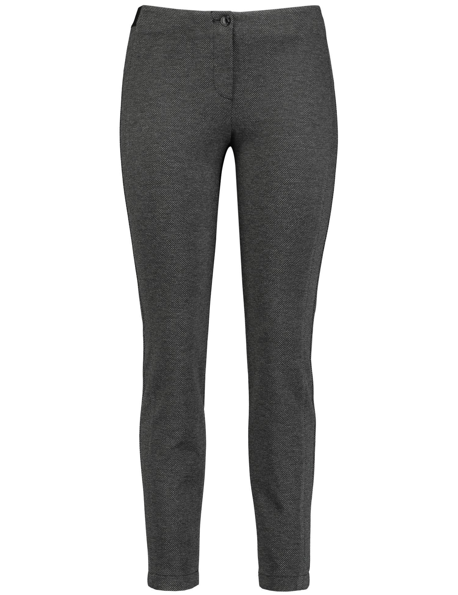 Two-Tone Texture Trousers by Gerry Weber at Jophiel