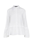 Blouse with Ruffle Hem by Luisa Cerano at Jophiel